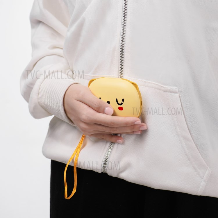 H1 Double Side Warm-up Hand Warmer 2A 6000mAh Power Bank - Yellow-15