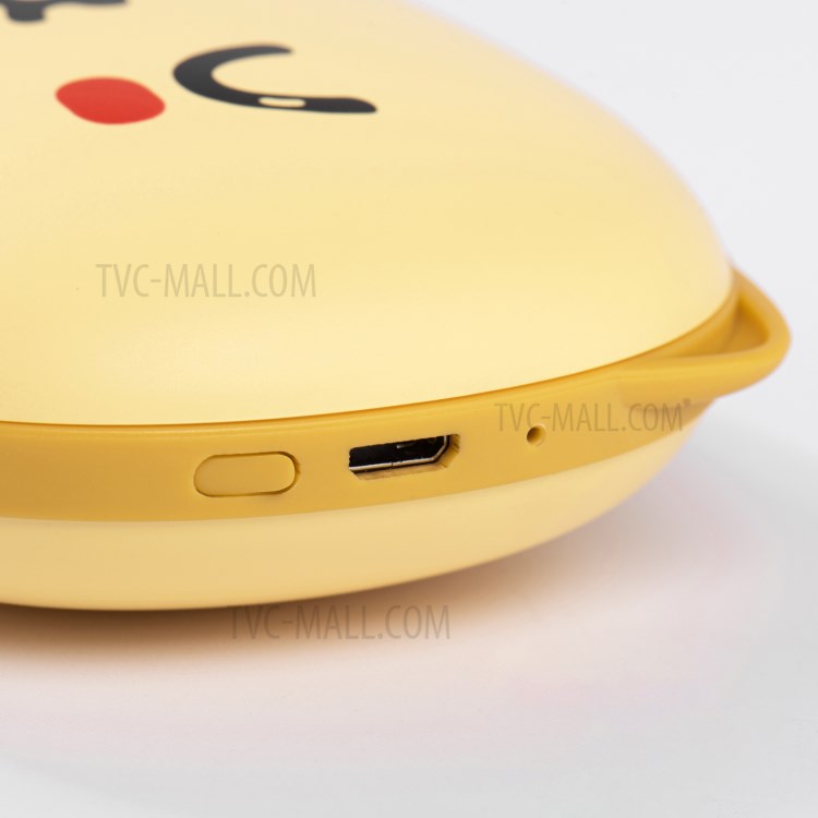 H1 Double Side Warm-up Hand Warmer 2A 6000mAh Power Bank - Yellow-2