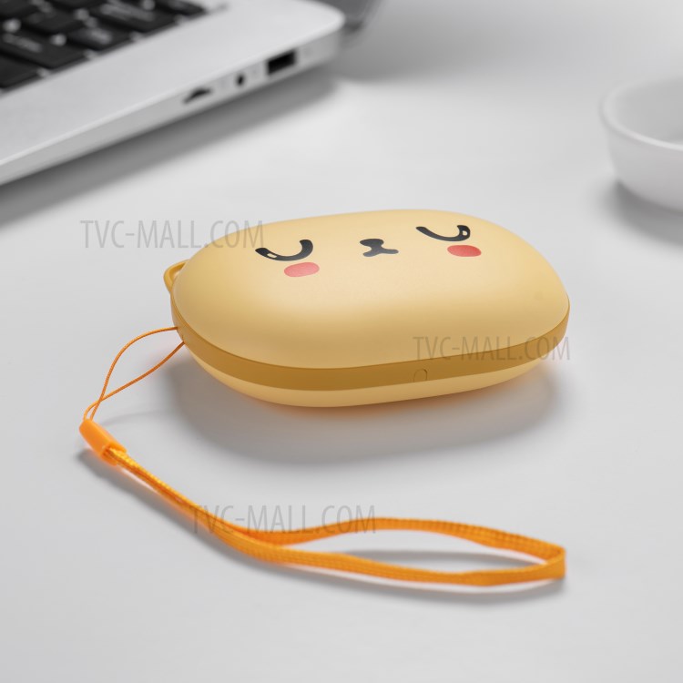 H1 Double Side Warm-up Hand Warmer 2A 6000mAh Power Bank - Yellow-7