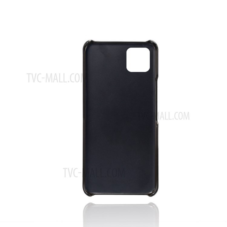 KSQ PU Leather Coated Hard PC Cover with Double Card Slots for Huawei Enjoy 20 5G - Black-5