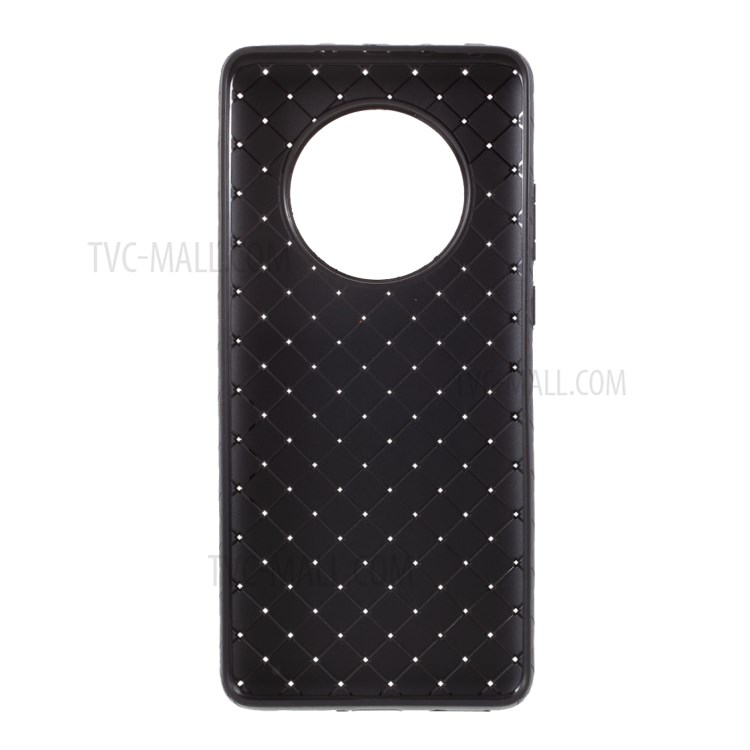 Soft TPU Woven Texture Phone Cover Case for Huawei Mate 40 - Black-3