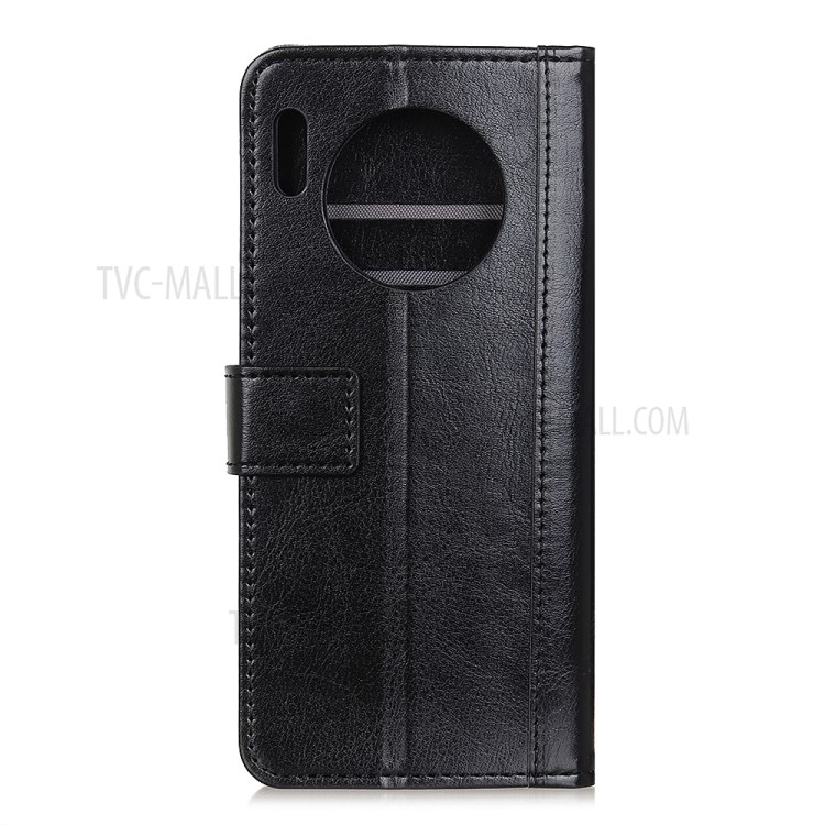 Rivet Decor Crazy Horse Wallet Leather Cell Phone Cover for Huawei Y9a - Black-2