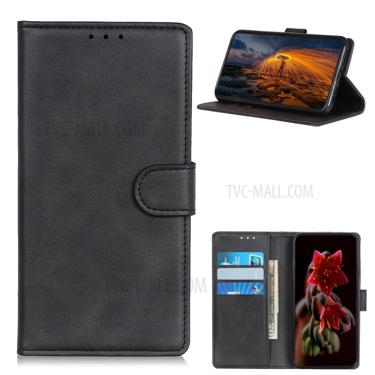 For Huawei Y9a PU Leather Magnetic Wallet Mobile Phone Cover - Black-1
