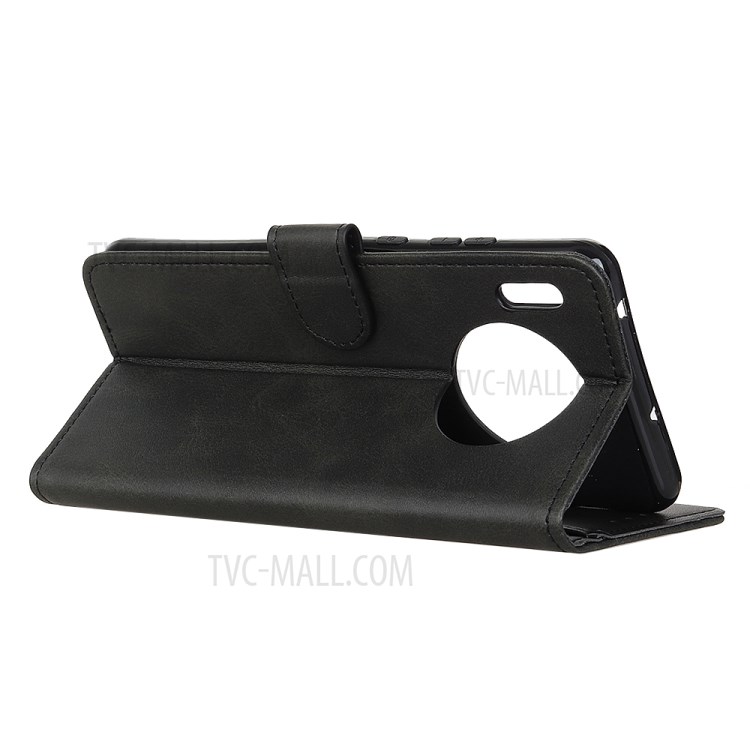 For Huawei Y9a PU Leather Magnetic Wallet Mobile Phone Cover - Black-11
