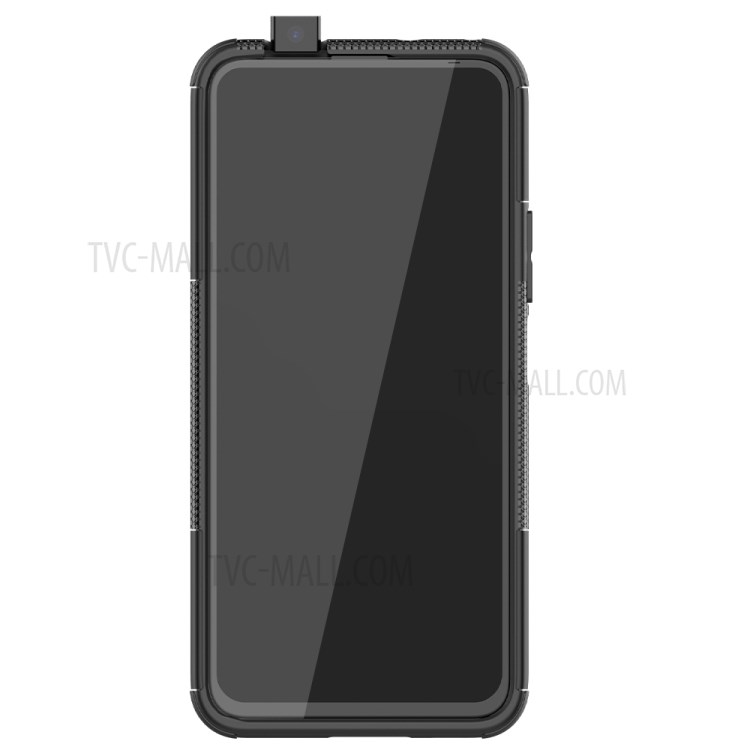 Cool Tyre PC + TPU Hybrid Shell Case for Huawei Y9a - Black-4
