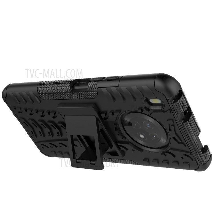 Cool Tyre PC + TPU Hybrid Shell Case for Huawei Y9a - Black-5