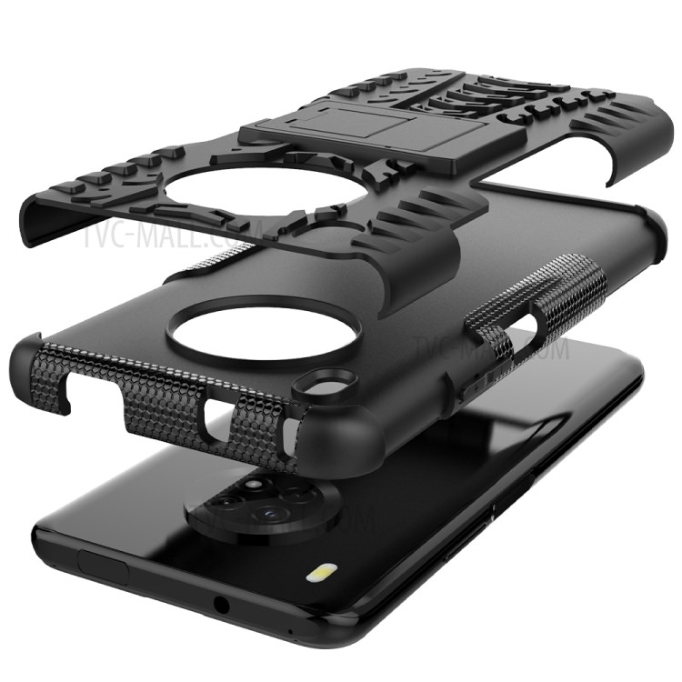 Cool Tyre PC + TPU Hybrid Shell Case for Huawei Y9a - Black-6