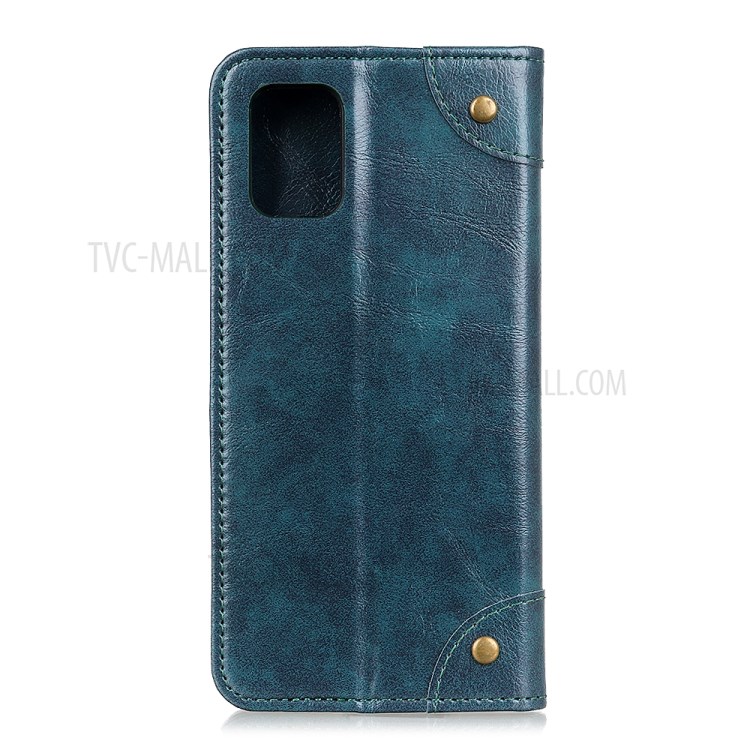 Wallet Stand Auto-Absorbed Phone Protective Leather Case for Huawei nova 8 SE - Blue-3
