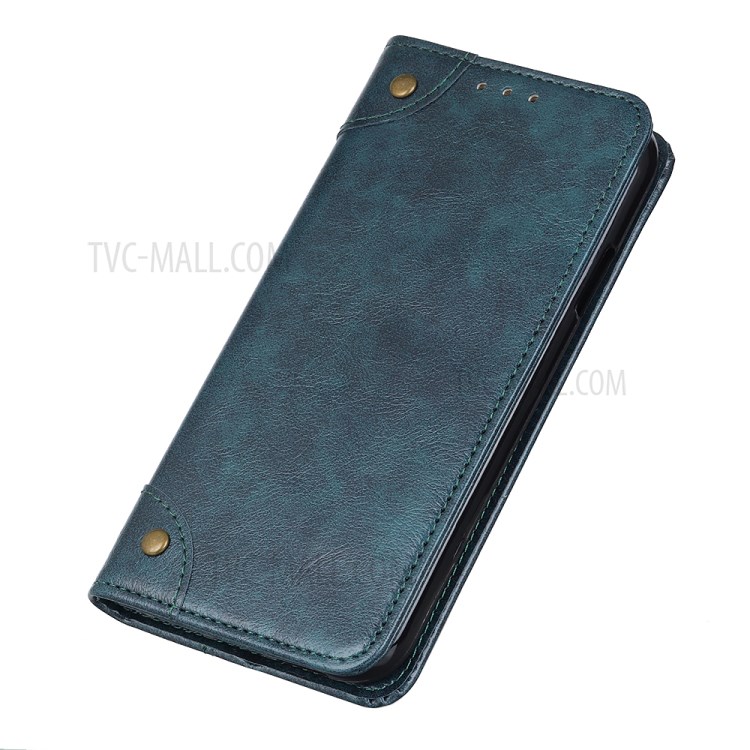 Wallet Stand Auto-Absorbed Phone Protective Leather Case for Huawei nova 8 SE - Blue-5