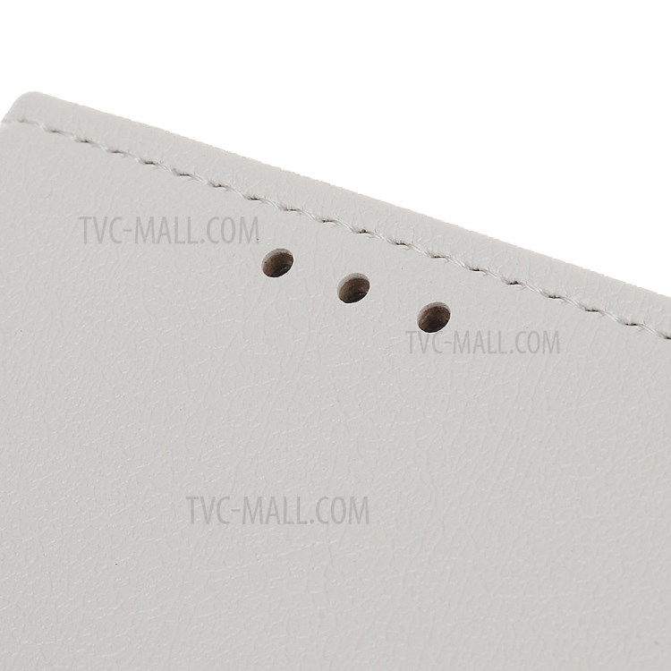 Magnetic Wallet Stand Flip Folio Leather Phone Cover Shell for Huawei nova 8 SE - White-4