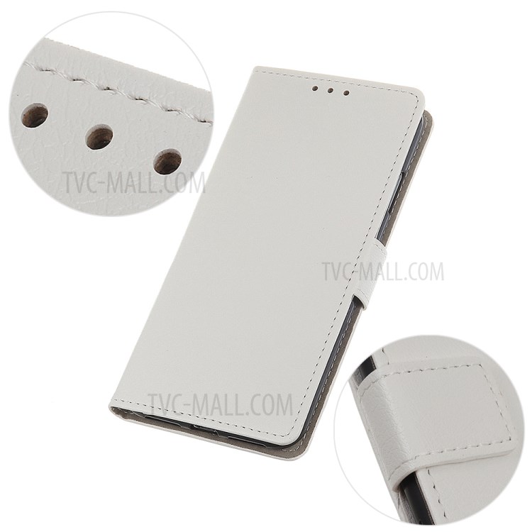Magnetic Wallet Stand Flip Folio Leather Phone Cover Shell for Huawei nova 8 SE - White-7