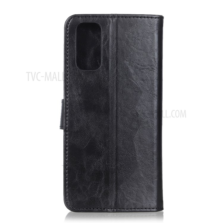 Protective Case for Huawei P smart 2021/Y7a Textured Wallet Stand Leather Shell - Black-3