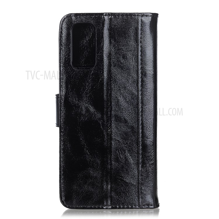 Crazy Horse Texture Leather Mobile Phone Case for Huawei P smart 2021/Y7a Shell - Black-3