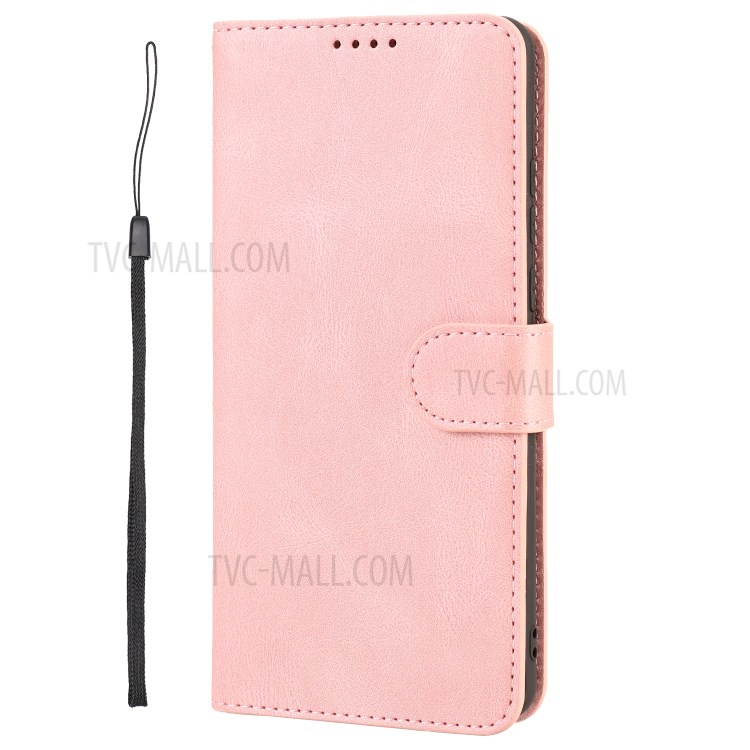 Classic Style PU Leather Phone Case with Wallet for Huawei Mate 40 - Pink-3