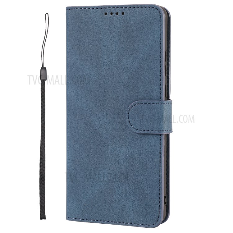 Classic Style PU Leather Phone Case with Wallet for Huawei Mate 40 - Blue-3