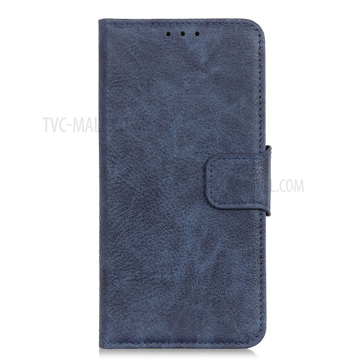Litchi Texture Wallet Leather Mobile Phone Cover for Huawei P Smart 2021 / Y7a - Blue-2