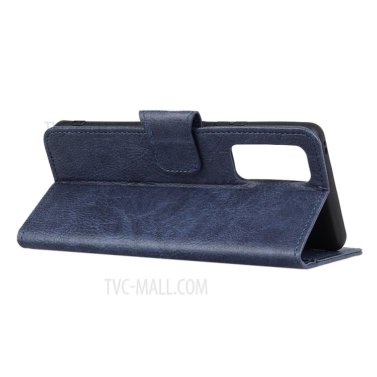 Litchi Texture Wallet Leather Mobile Phone Cover for Huawei P Smart 2021 / Y7a - Blue-5