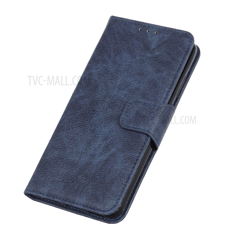 Litchi Texture Wallet Leather Mobile Phone Cover for Huawei P Smart 2021 / Y7a - Blue-7