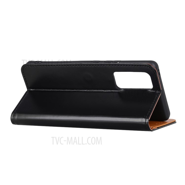 Protective Leather Wallet Magnetic Phone Cover for Huawei P Smart 2021 - Black-5
