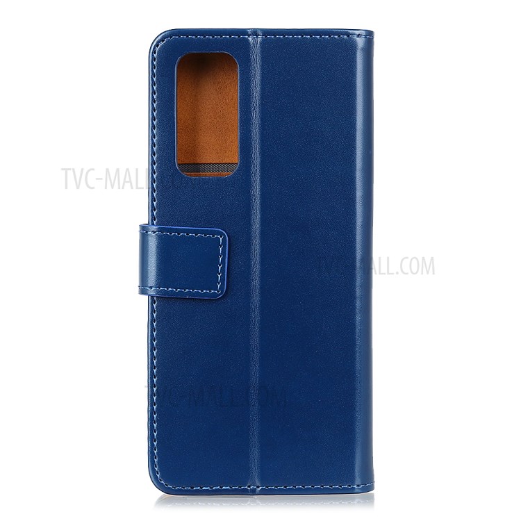 Protective Leather Wallet Magnetic Phone Cover for Huawei P Smart 2021 - Blue-4