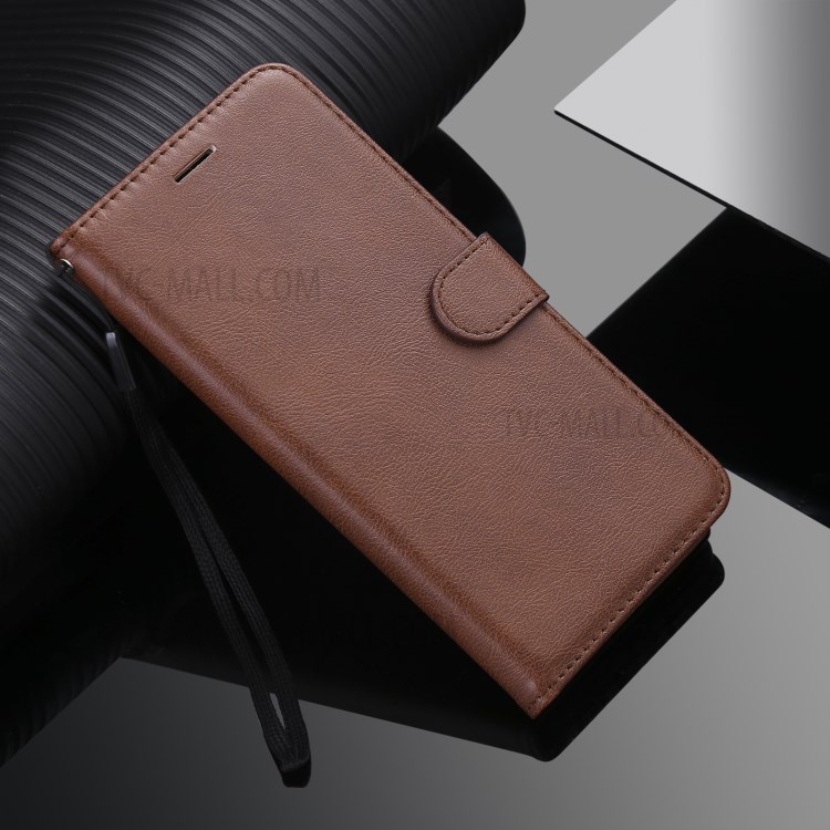 TPU + PU Leather Wallet Stand Case with Handy Strap for Huawei Mate 40 Pro - Brown-11