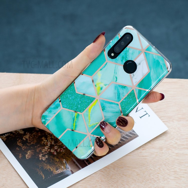 Electroplating IMD TPU Cover Case for Huawei P30 Lite / P30 Lite New Edition / Nova 4e - Style C-3