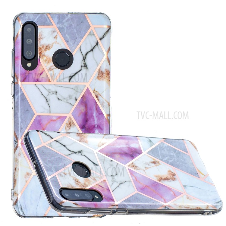 Electroplating IMD TPU Cover Case for Huawei P30 Lite / P30 Lite New Edition / Nova 4e - Style E-1