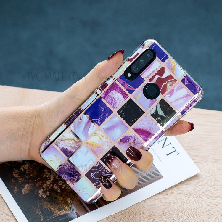 Electroplating IMD TPU Cover Case for Huawei P30 Lite / P30 Lite New Edition / Nova 4e - Style I-3