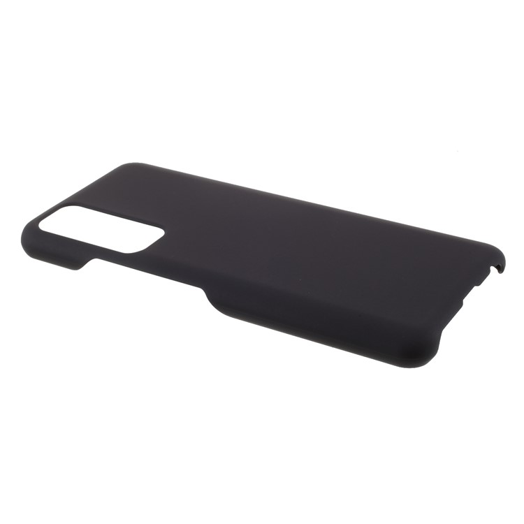 Rubberized Plastic Case for Huawei P smart 2021/Y7a Cell Phone Cover - Black-4