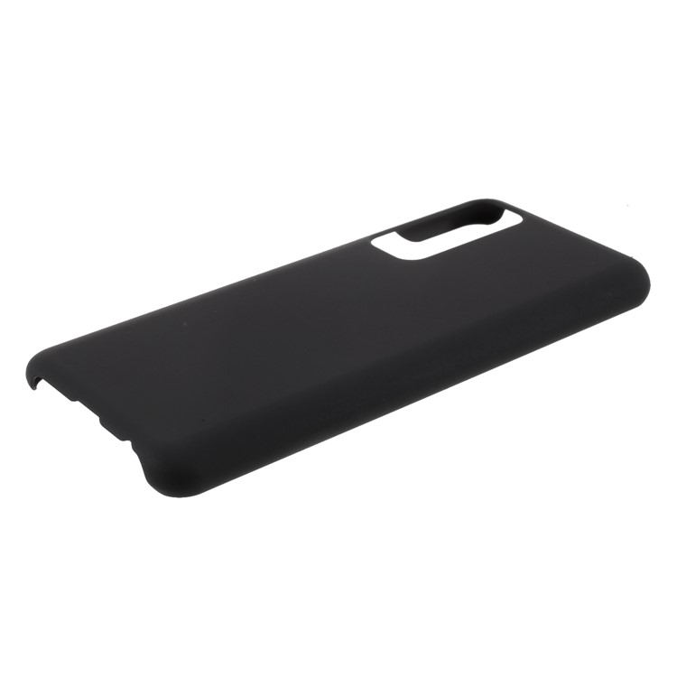 Étui en Plastique Caoutchouté Pour Huawei P Smart 2021 / Y7a Couvercle de Téléphone Portable - le Noir