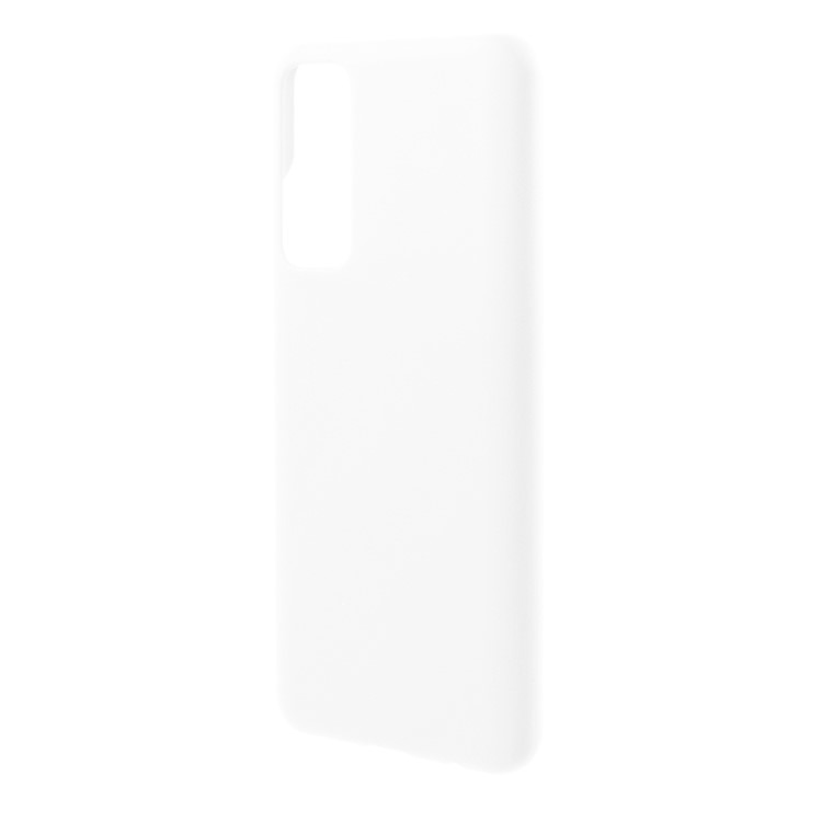 Rubberized Plastic Case for Huawei P smart 2021/Y7a Cell Phone Cover - White-2