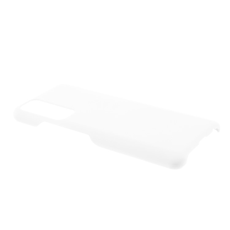 Rubberized Plastic Case for Huawei P smart 2021/Y7a Cell Phone Cover - White-4
