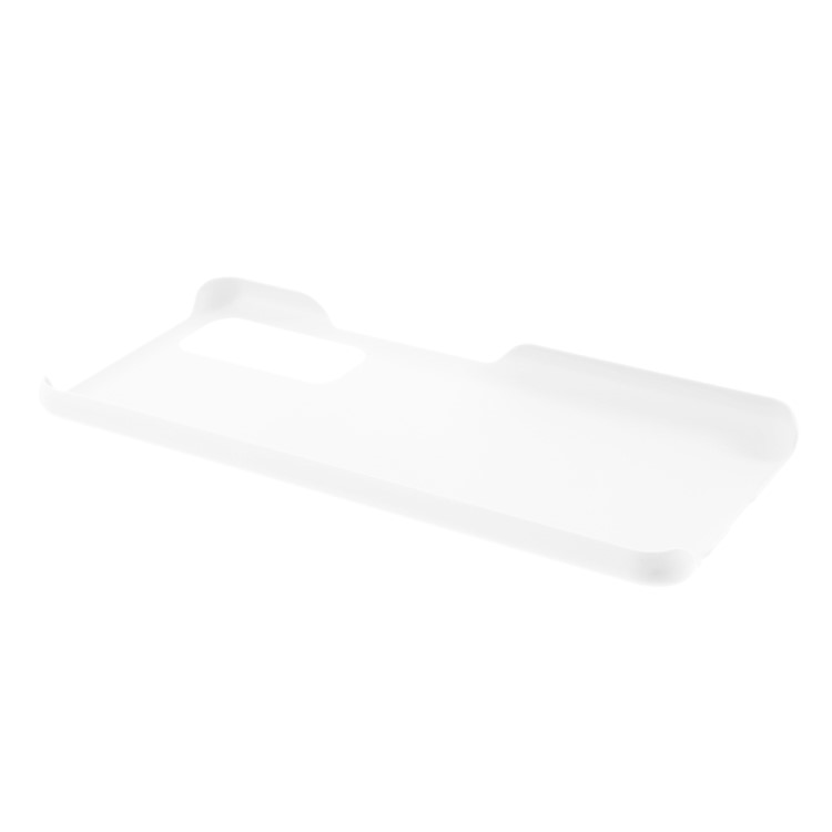 Rubberized Plastic Case for Huawei P smart 2021/Y7a Cell Phone Cover - White-6