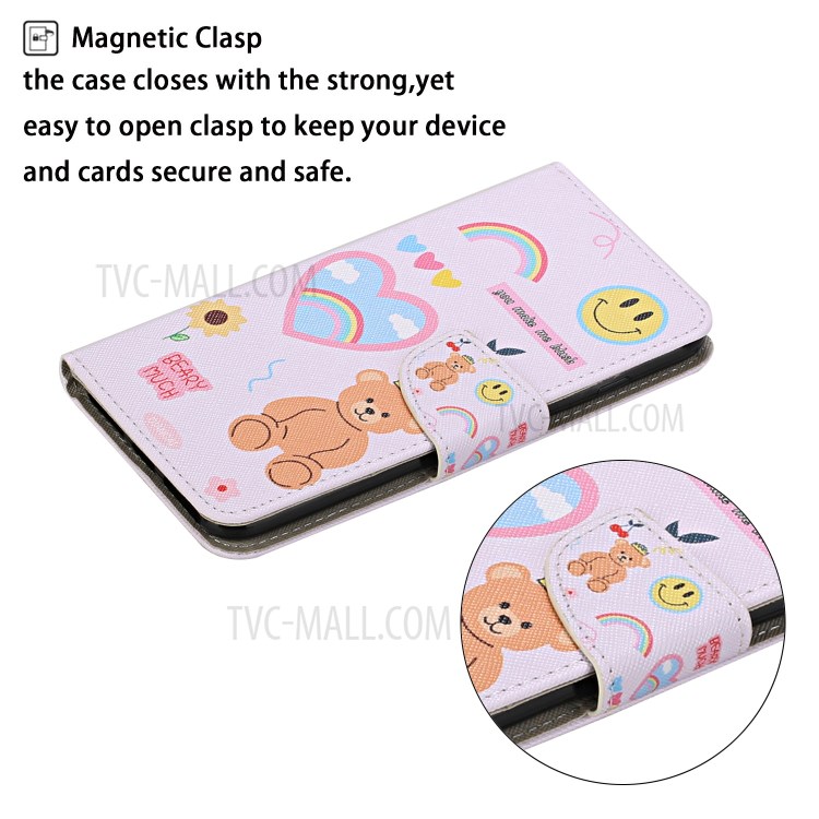 Pattern Printing PU Leather Case for Huawei P smart 2021/Y7a Wallet Stand Shell - Owl Family-4