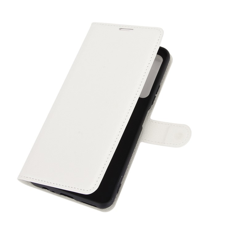 Litchi Texture Wallet Stand Leather Protective Shell for Huawei P smart 2021 / Y7a - White-6