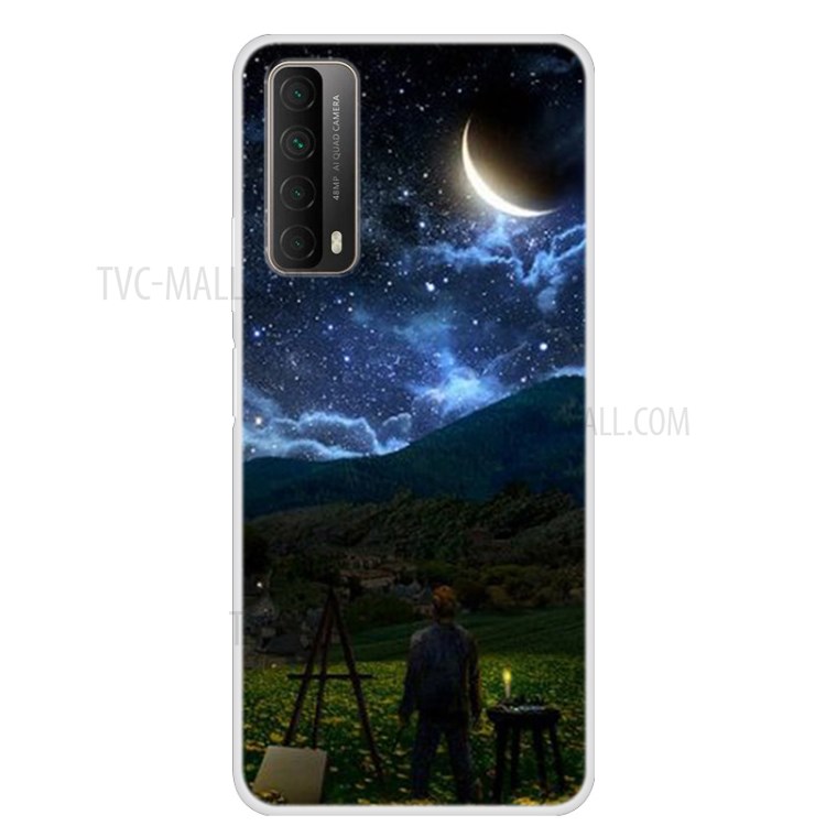 Pattern Printing TPU Phone Protective Case for Huawei P Smart 2021 / Y7a - Boy-1