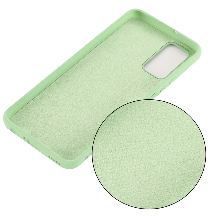 Shock Absorption Plain Liquid Silicone Phone Protective Case for Huawei P smart 2021 - Green-3