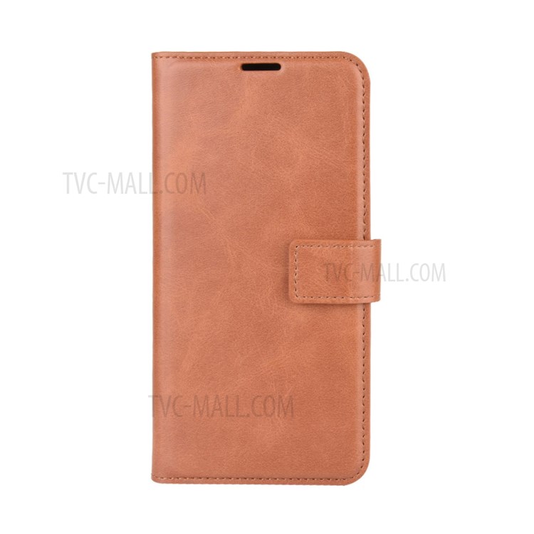 Magnetic Square Clasp Leather Wallet Phone Case with Stand for Huawei Mate 40 Pro - Light Brown-2