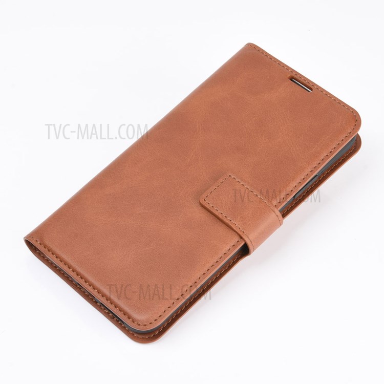 Magnetic Square Clasp Leather Wallet Phone Case with Stand for Huawei Mate 40 Pro - Light Brown-7