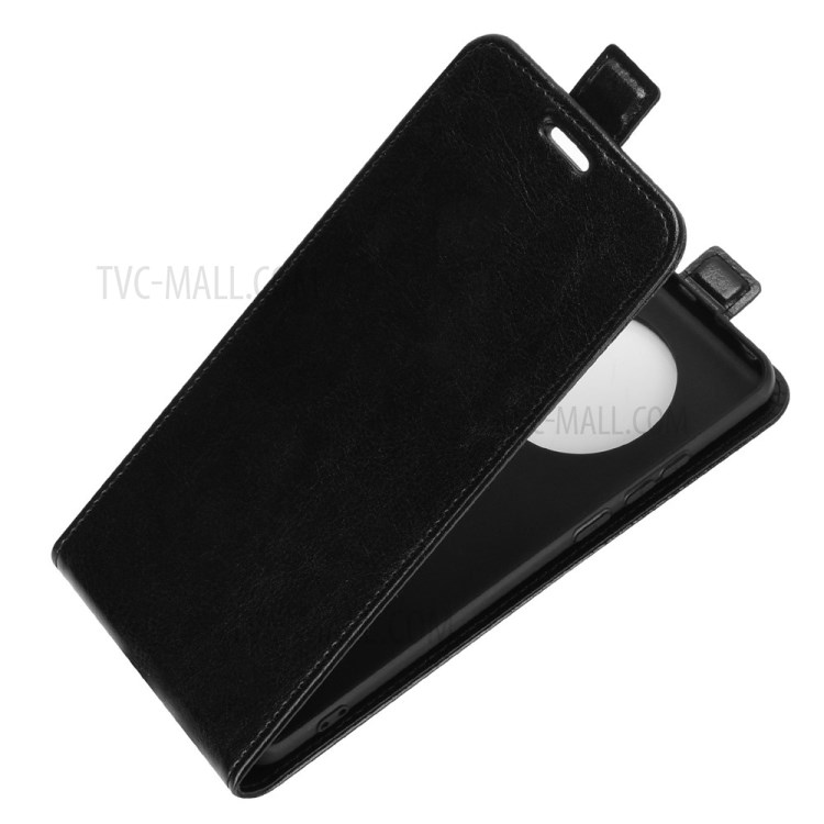 Crazy Horse Texture Leather Vertical Flip Leather Case with Card Holder for Huawei Mate 40 Pro - Black-4