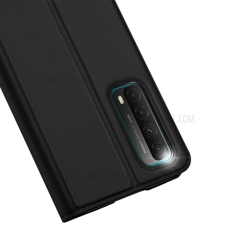 Dux Ducis Skin Pro -serie Für Huawei P Smart 2021/Y7a Stand Lederkartenhalter Hülle Telefon Lederabdeckung Shell - Schwarz-3