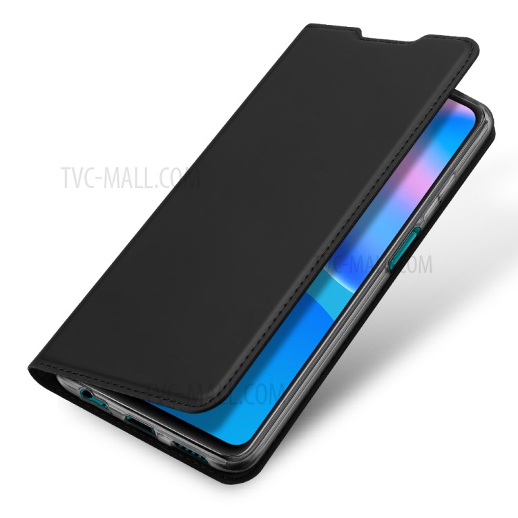 DUX DUCIS Skin Pro Series Pour Huawei P Smart 2021 / Y7a Stour Chemine Cardre Coire de Téléphone Shell en Cuir - le Noir