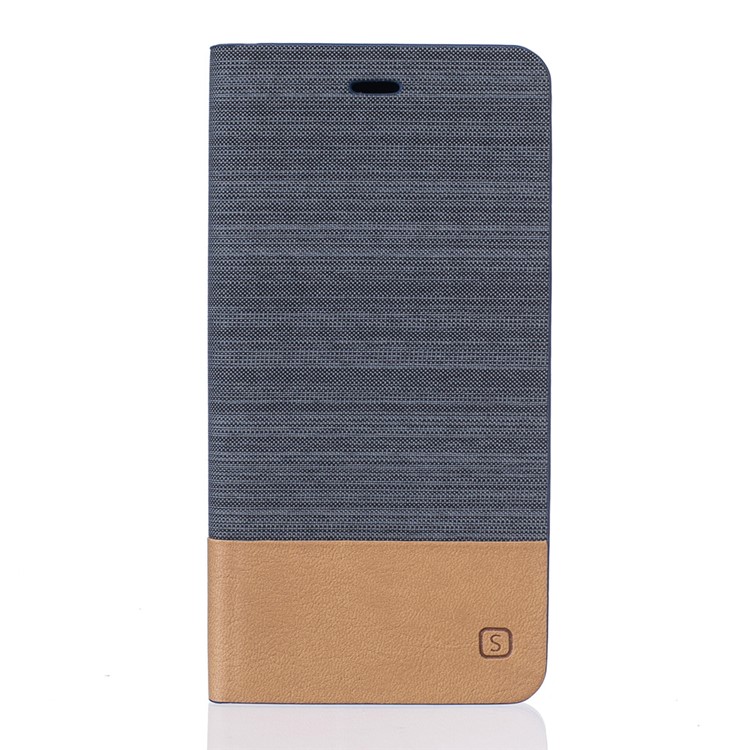 Assorted Color Linen Leather Card Slot Case for Huawei Y6II / Honor 5A - Deep Grey-1