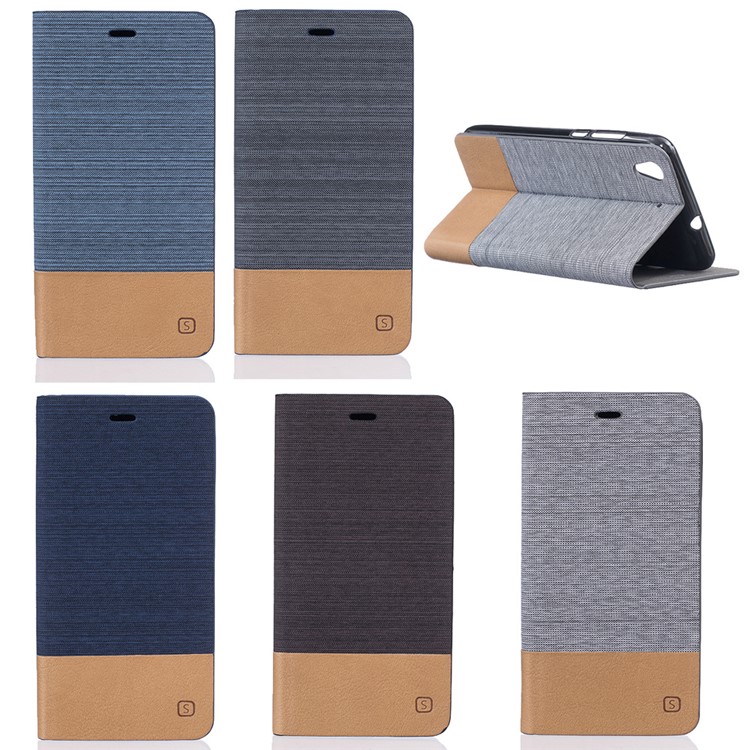 Assorted Color Linen Leather Card Slot Case for Huawei Y6II / Honor 5A - Deep Grey-10