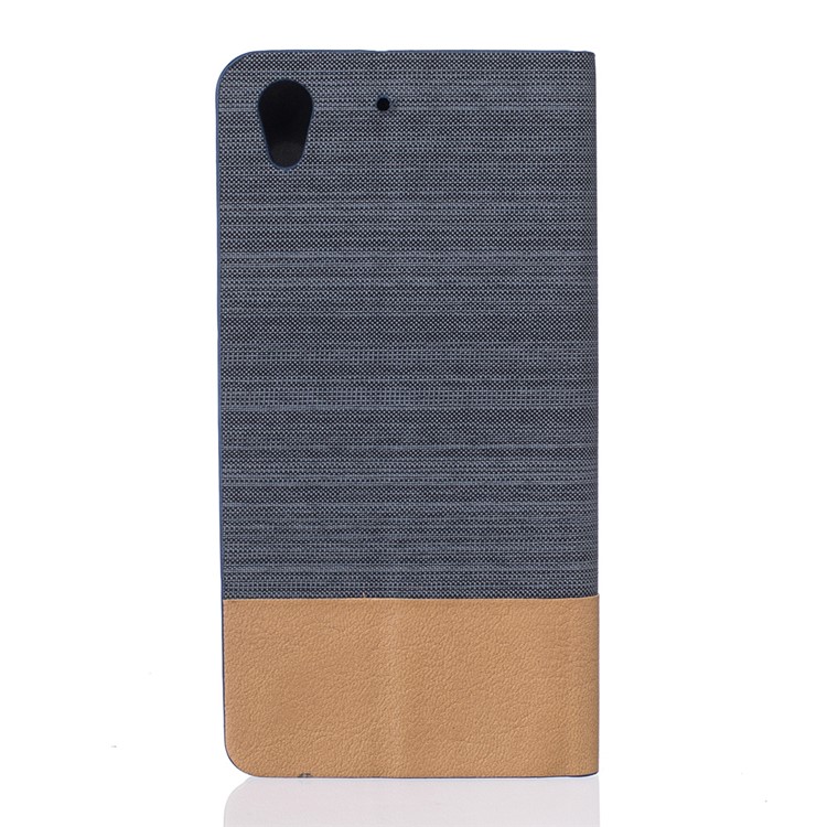 Assorted Color Linen Leather Card Slot Case for Huawei Y6II / Honor 5A - Deep Grey-2