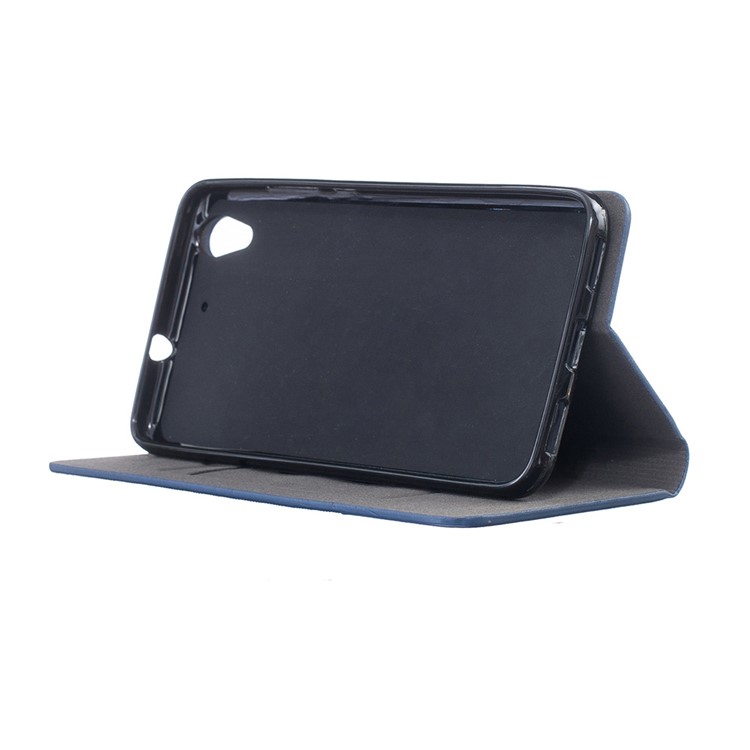 Assorted Color Linen Leather Card Slot Case for Huawei Y6II / Honor 5A - Deep Grey-3
