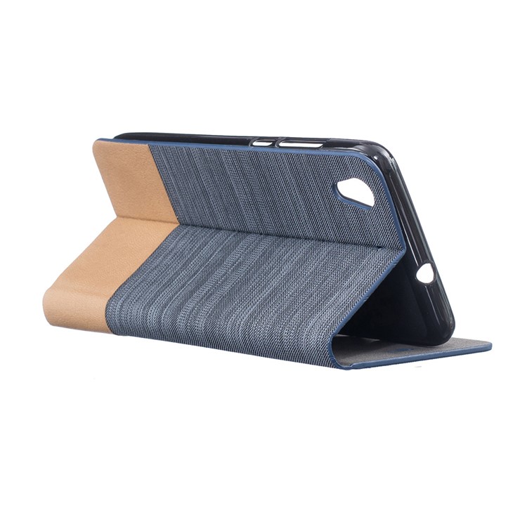Assorted Color Linen Leather Card Slot Case for Huawei Y6II / Honor 5A - Deep Grey-4