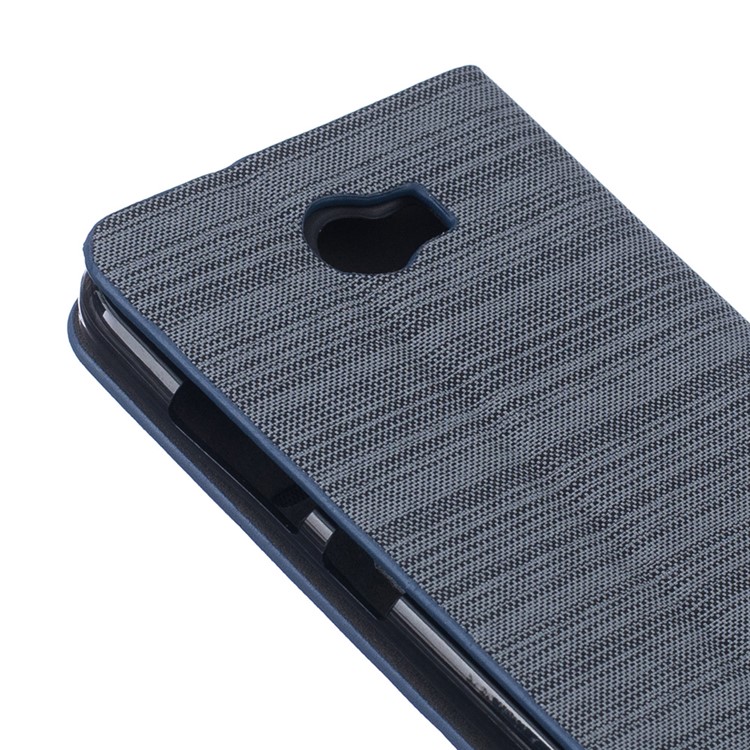 Two-color Linen Texture Leather Stand Case for Huawei Y5II / Y5 II - Dark Grey-6
