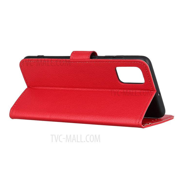 Classic Style Litchi Texture PU Leather Phone Cover Case for Honor 10X Lite - Red-10