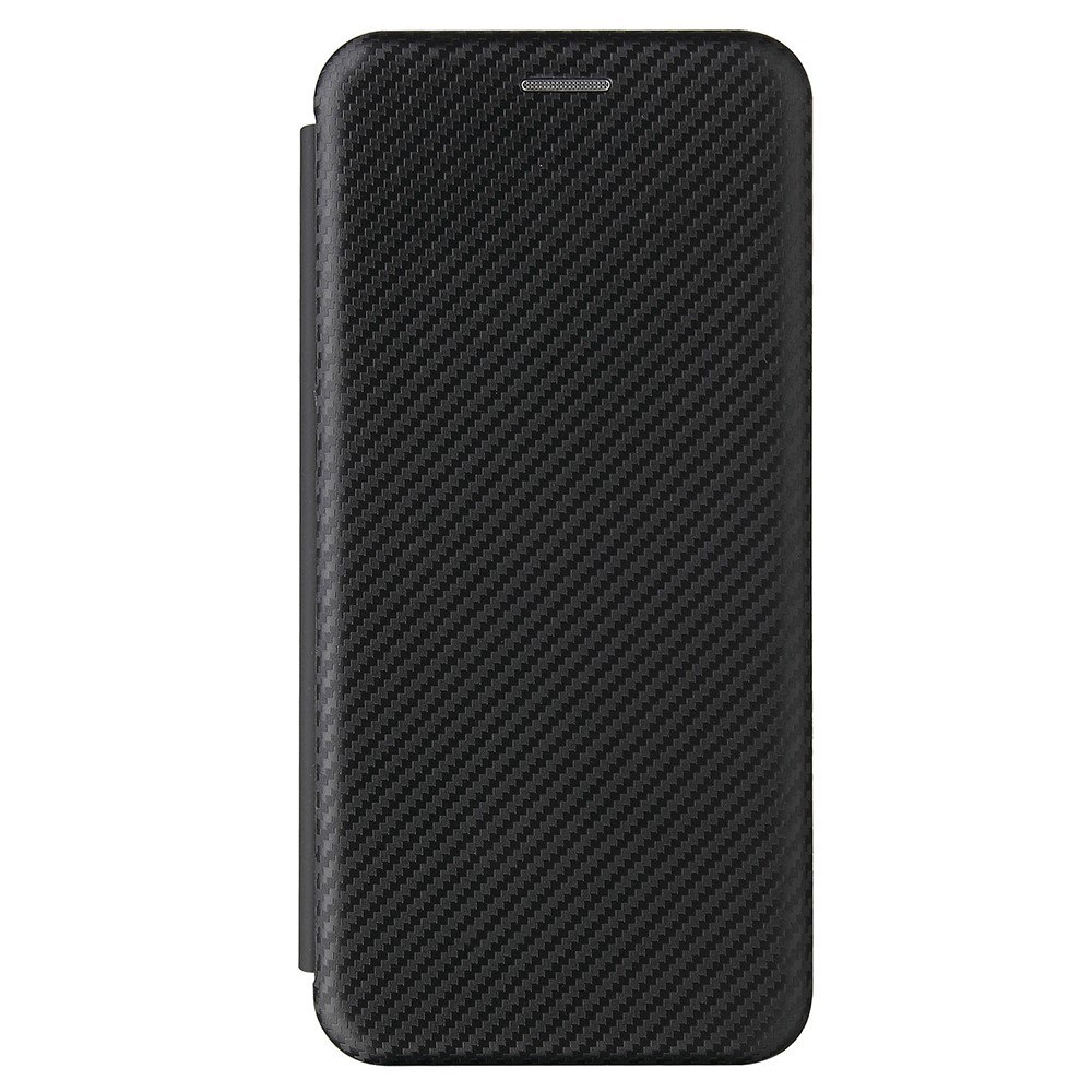 Carbon Fiber Leather Auto-absorbed Cover Case with Card Holder for Huawei Mate 40 Pro - Black-2
